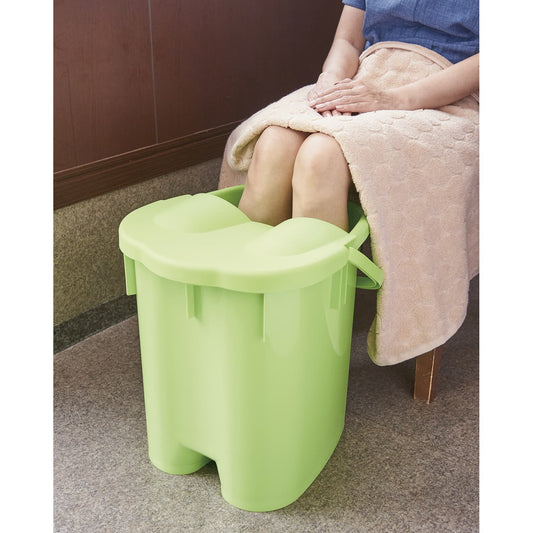 Footbath Bucket (Deep Type) Footbath 24-7909-00 Nishimura Seisakusho Green (W34XD37XH39CM)