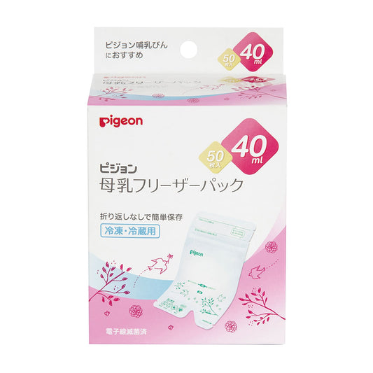 Breast milk freezer pack, breast milk bag, 24-8558-03, Pigeon, 1025658 (40ML), 50 bags