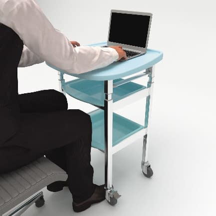 마쓰요시 승강식 왜건 (PC 타입) PC 타입 카트 (회진차) 24-8634-01 MATSUYOSHI MY-LFWG01B (블루)