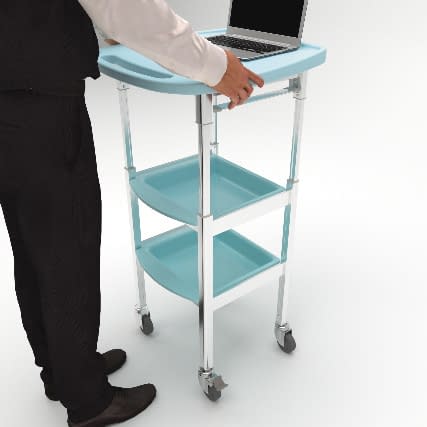 마쓰요시 승강식 왜건 (PC 타입) PC 타입 카트 (회진차) 24-8634-01 MATSUYOSHI MY-LFWG01B (블루)