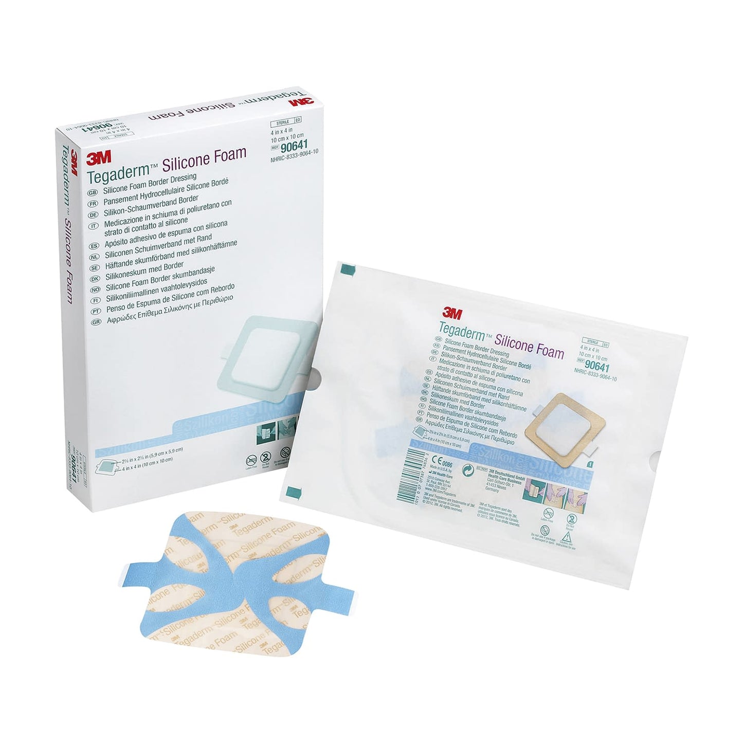 Tegaderm Silicone Foam Dressing, Dressing Material, 24-9983-00, 3M Japan, 90641 (10 x 10 cm), 10 pieces