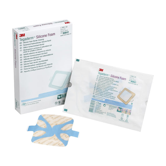 Tegaderm Silicone Foam Dressing, Dressing Material, 24-9983-00, 3M Japan, 90641 (10 x 10 cm), 10 pieces