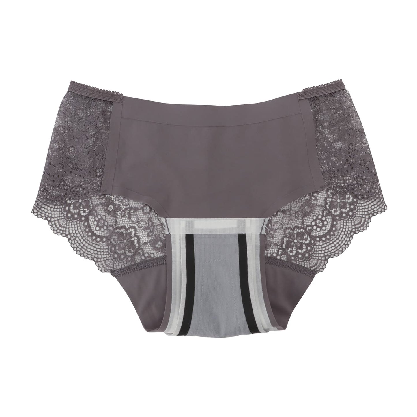 Absorbent sanitary shorts lace type Absorbent shorts 25-3541-03 1WEEK SANITARY Plus 87902APS(L) Gray brown