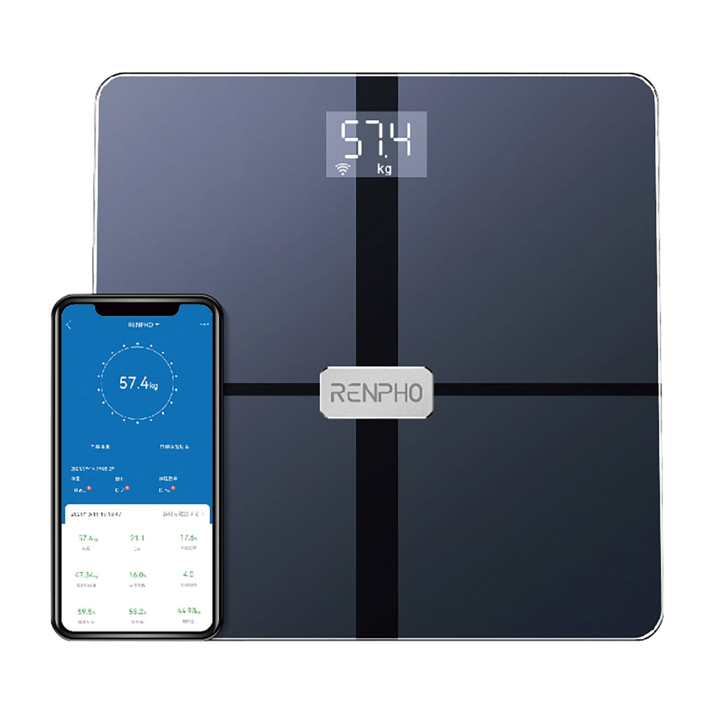 체조계 Premium 체중계 25-7295-00 RENPHO ES-WBE28 (블랙)