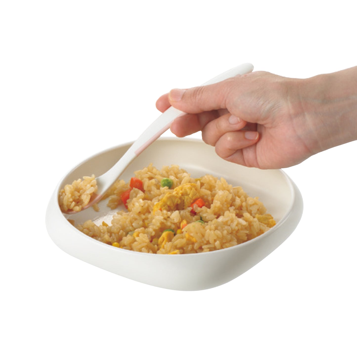 Easy to use! Easy-to-scoop plates Nursing tableware 25-6675-00 Richell 140043