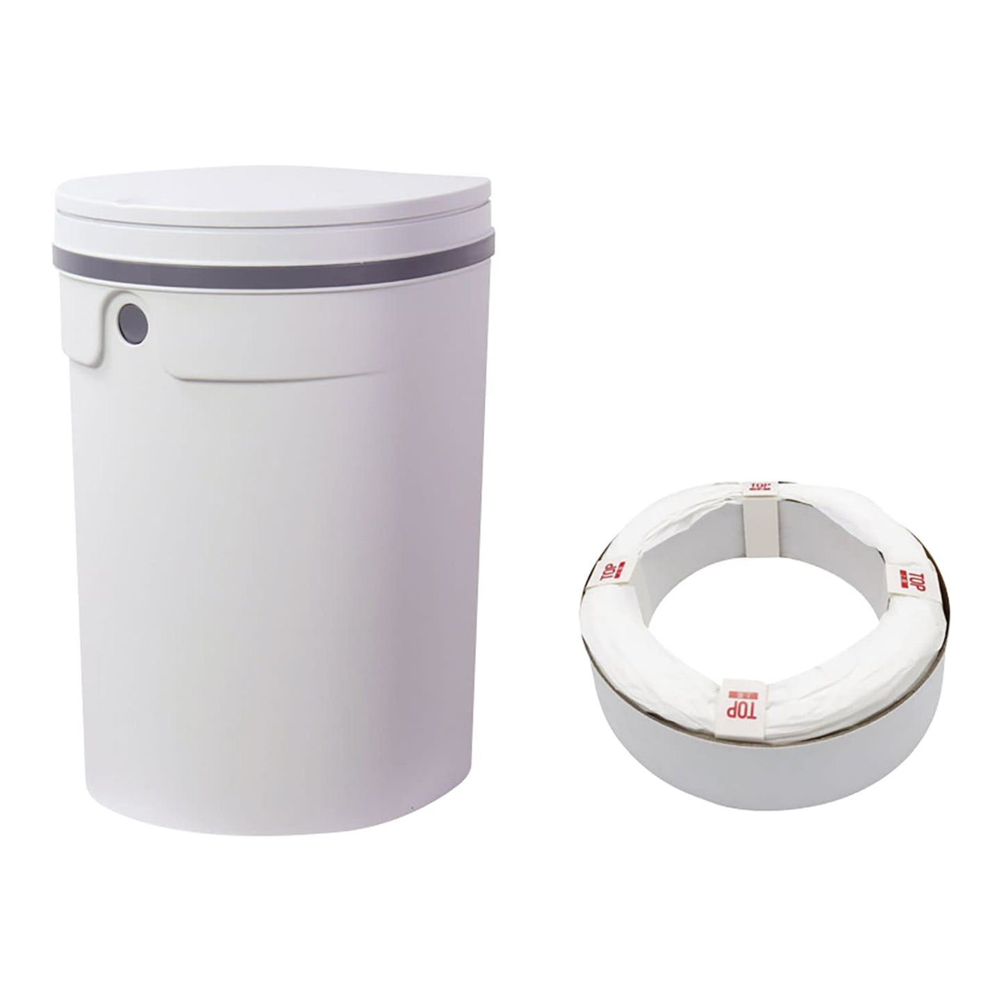 데오페르 (기저귀 처리 포트) 12L 미니 기저귀 페일 25-7269-02 V &amp; A (부이 앤 에이) JT7554 (라이트 그레이)