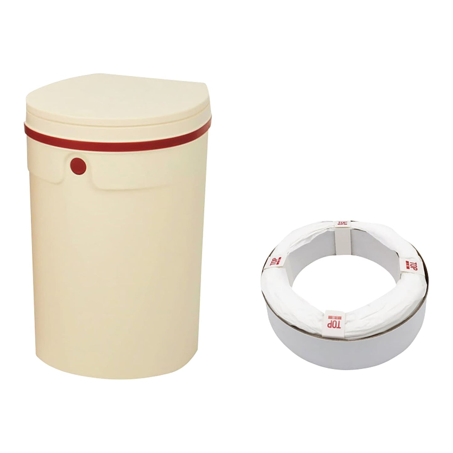 데오페르 (기저귀 처리 포트) 12L 미니 기저귀 페일 25-7269-03 V &amp; A (부이 앤 에이) JT7555 (아이보리)