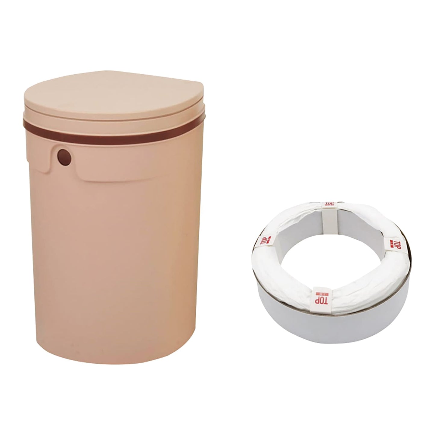 데오페르 (기저귀 처리 포트) 12L 미니 기저귀 페일 25-7269-04 V &amp; A (부이 앤 에이) JT7556 (라이트 핑크)