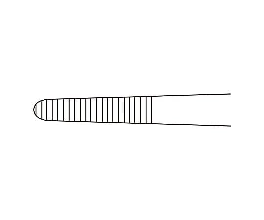 ピンセット(ミディアム)無鈎 1×100mm　DA10S(83021) 1本