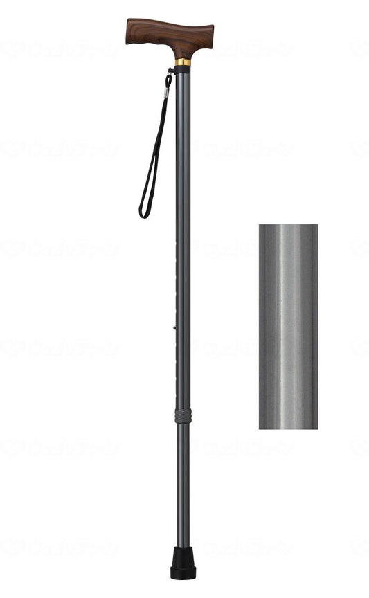 ウェルファン夢ﾗｲﾌｽﾃｯｷ　伸縮型（ﾍﾞｰｼｯｸﾀｲﾌﾟ） ｸﾞﾚｰ