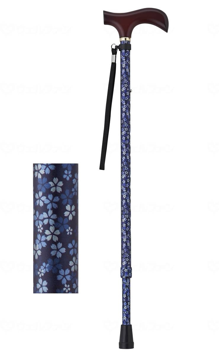웰 팬 꿈 라이프 스탯 무늬 지팡이 신축형 (슬림 타입) 다크 브루프 로라 선물 박스 사양