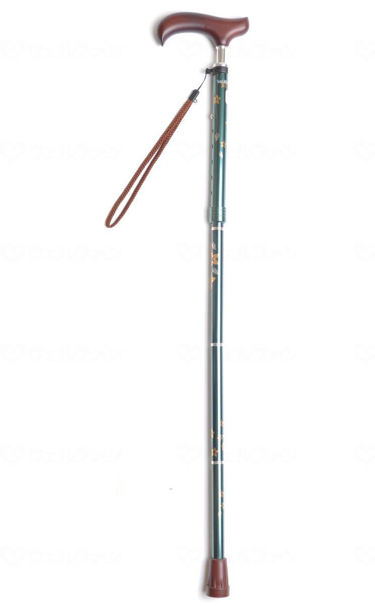 Wellfun Dream Life Stick Slim Neck Stretch Slim Type (Pattern) Green x Flower