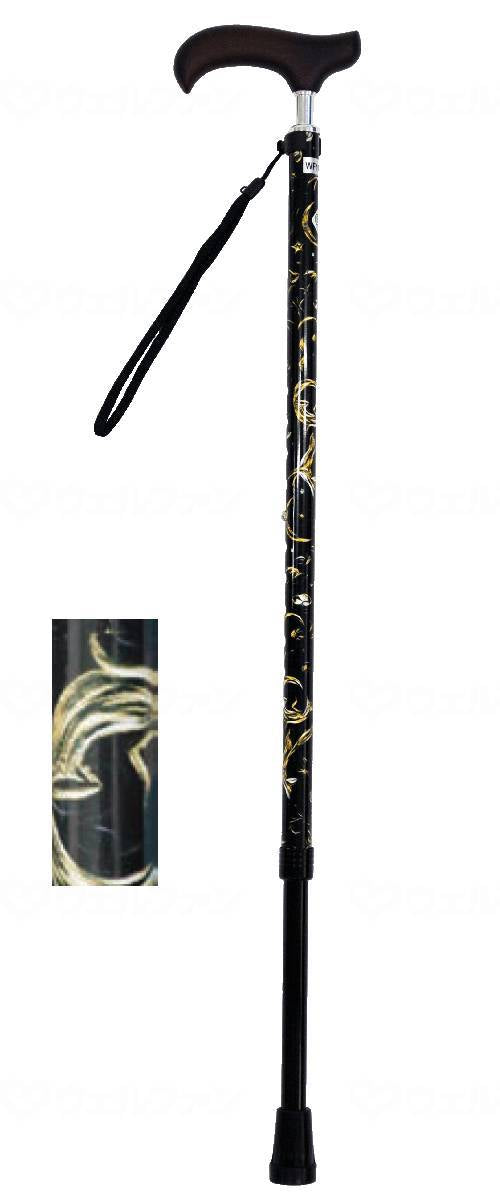 Wellfun Dream Life Stick Slim Neck Stretch Slim Type (Pattern) Black x Gold Gift Box