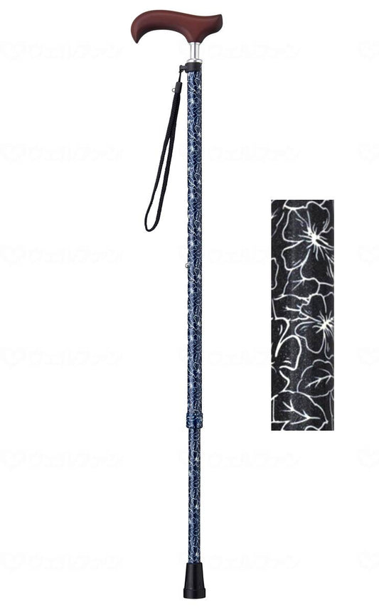 ウェルファン夢ﾗｲﾌｽﾃｯｷ ｽﾘﾑﾈｯｸ伸縮ｽﾘﾑﾀｲﾌﾟ（柄） ﾊｲﾋﾞｽｶｽ