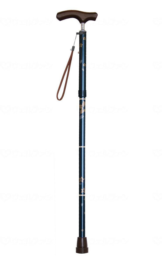 Wellfun Dream Life Stick Slim Neck Folding Basic Type (Pattern) Green x Flower