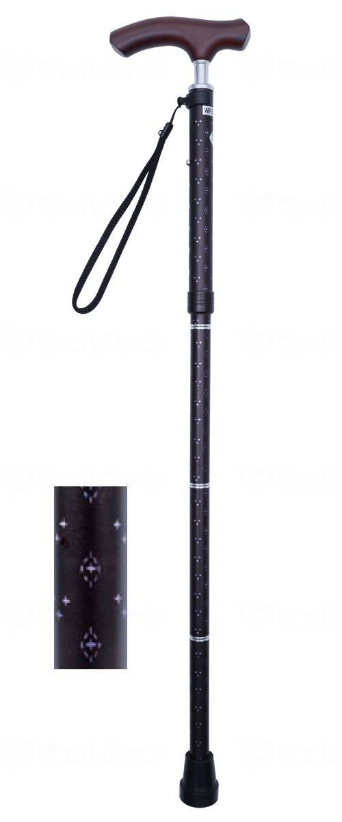 Wellfun Dream Life Stick Slim Neck Folding Basic Type (Pattern) Black Diamond