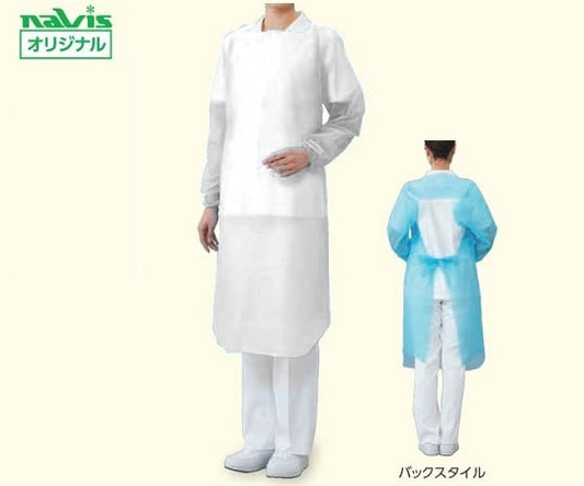 네비롤 앞치마(소매 첨부) 클리어 50장입 1봉(50장입)