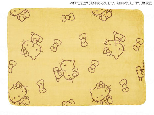Wellfun Lap Blanket (Hello Kitty) Yellow Small