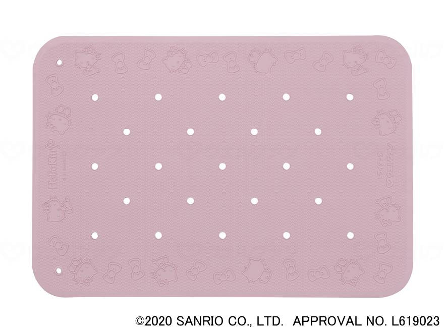 ウェルファンすべり止め入浴ﾏｯﾄ　ﾄﾗｲﾀｯﾁ（ﾊﾛｰｷﾃｨ） ﾋﾟﾝｸ M