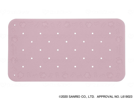 ウェルファンすべり止め入浴ﾏｯﾄ　ﾄﾗｲﾀｯﾁ（ﾊﾛｰｷﾃｨ） ﾋﾟﾝｸ L