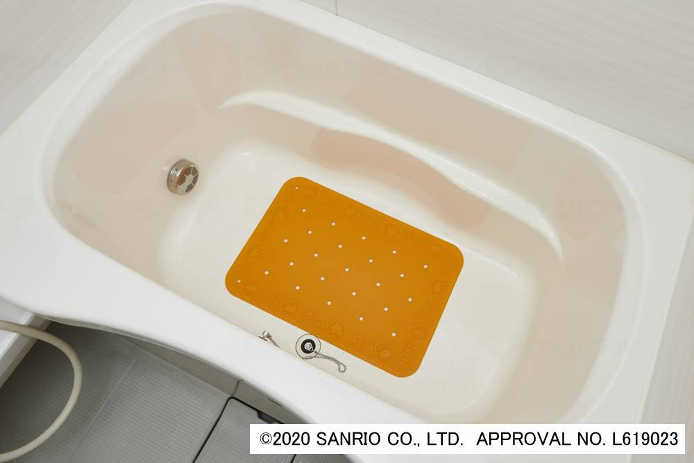 ウェルファンすべり止め入浴ﾏｯﾄ　ﾄﾗｲﾀｯﾁ（ﾊﾛｰｷﾃｨ） ｵﾚﾝｼﾞ M