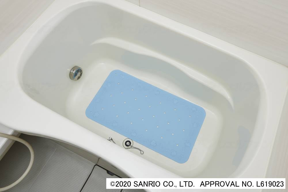 ウェルファンすべり止め入浴ﾏｯﾄ　ﾄﾗｲﾀｯﾁ（ﾊﾛｰｷﾃｨ） ﾌﾞﾙｰ L