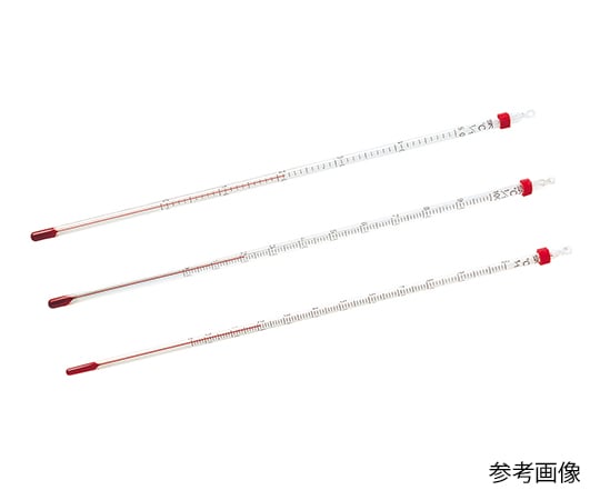 赤液棒状温度計　0～200℃　0290-00 1本