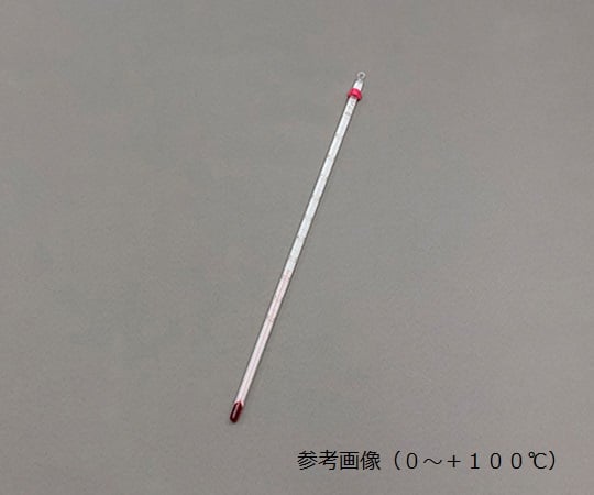 赤液棒状温度計　0～200℃　0290-00 1本