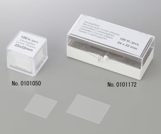 Cover glass 24×50mm 100 sheets×10 boxes 01 012 22_PK10 1 box (100 sheets×10 boxes)