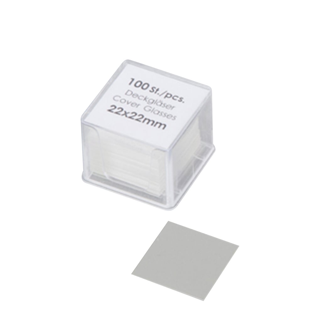 Cover glass 22 x 22 mm 100 sheets x 10 boxes 01 010 50_PK10 1 box (100 sheets x 10 boxes)