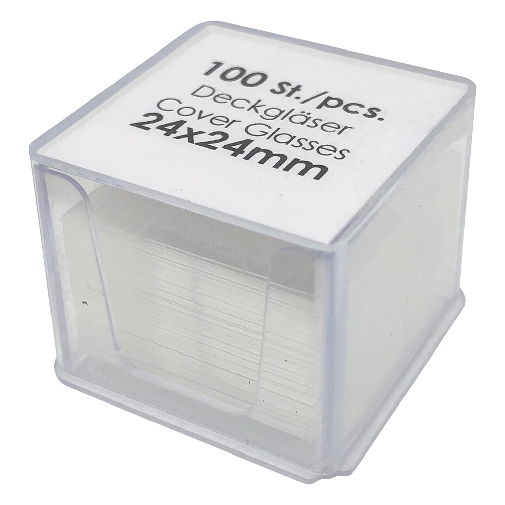 Cover glass 24 x 24 mm 100 sheets x 10 boxes 01 010 60_PK10 1 box (100 sheets x 10 boxes)