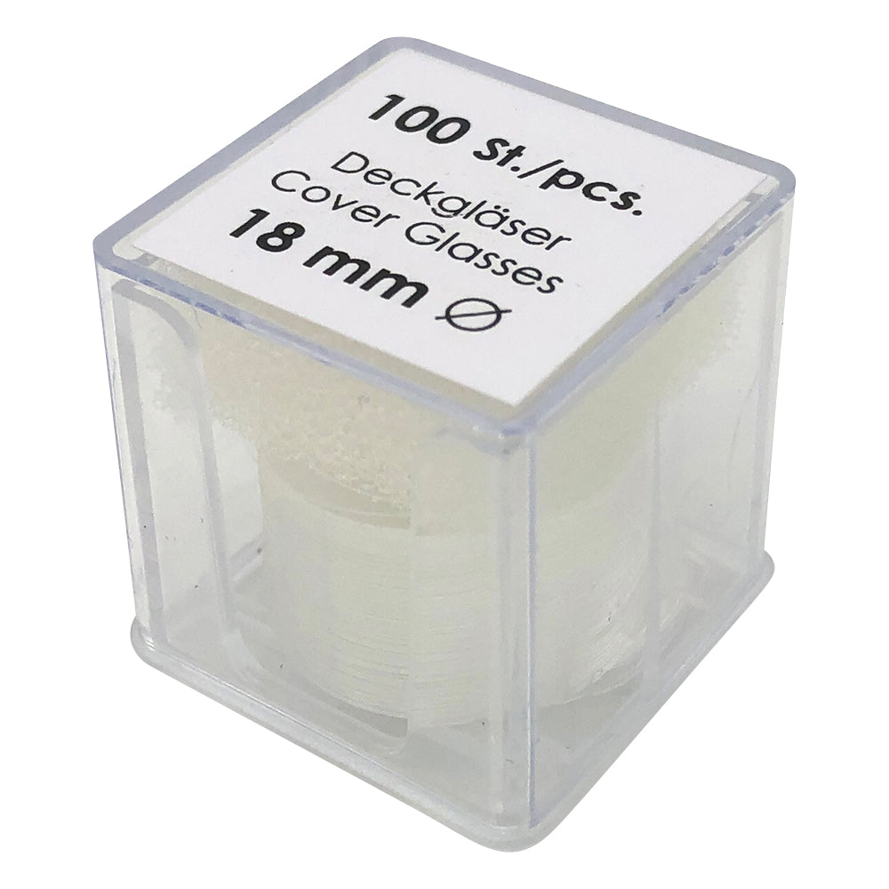 丸型カバーグラス　φ18mm　100枚×10箱入　01 115 80_PK10 1箱(100枚×10箱入)