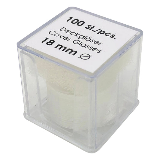 丸型カバーグラス　φ18mm　100枚×10箱入　01 115 80_PK10 1箱(100枚×10箱入)