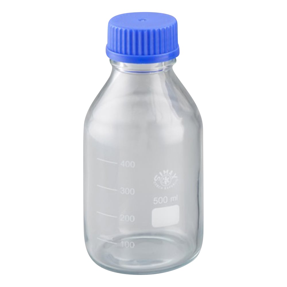 Safety screw cap bottle, clear, 500mL, Q700R-003C, 1 bottle