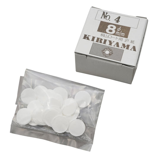 Kiriyama Funnel Filter Paper φ8mm 50 sheets No.4 1 box (50 sheets)