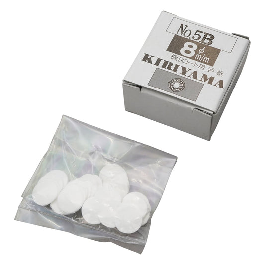 Kiriyama Funnel Filter Paper φ8mm 50 sheets No.5B 1 box (50 sheets)