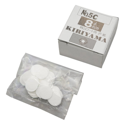 Kiriyama Funnel Filter Paper φ8mm 50 sheets No.5C 1 box (50 sheets)