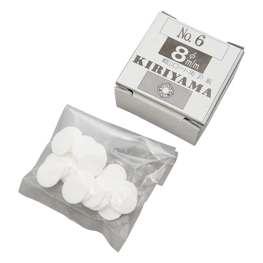 Kiriyama Funnel Filter Paper φ8mm 50 sheets No.6 1 box (50 sheets)