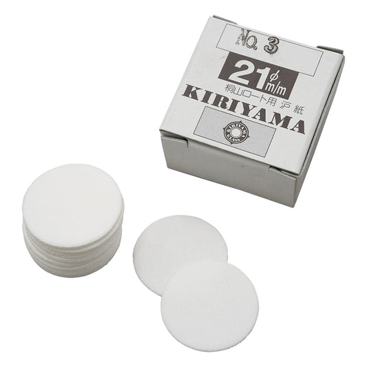 Kiriyama Funnel Filter Paper φ21mm 50 sheets No.3 1 box (50 sheets)