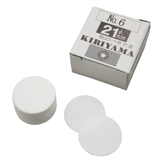 Kiriyama Funnel Filter Paper φ21mm 50 sheets No.6 1 box (50 sheets)
