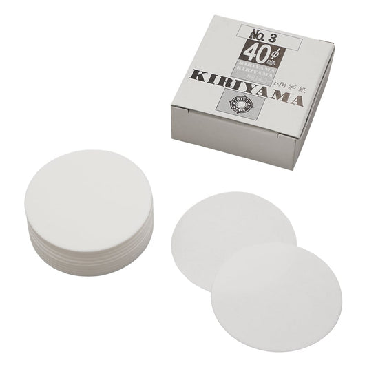 Kiriyama Funnel Filter Paper φ40mm 50 sheets No.3 1 box (50 sheets)