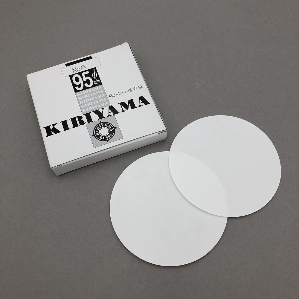 Kiriyama Funnel Filter Paper φ95mm 50 sheets No.6 1 box (50 sheets)