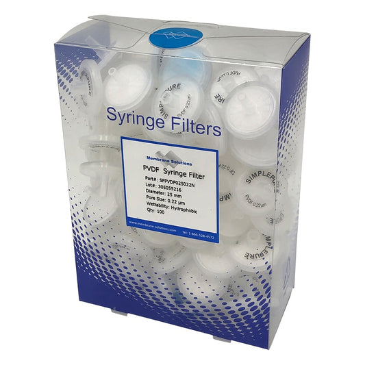 주사기 필터(소수성) PVDF φ25mm/φ0.22μm 1상자(100개입) PVDF025022 1상자(100개입)