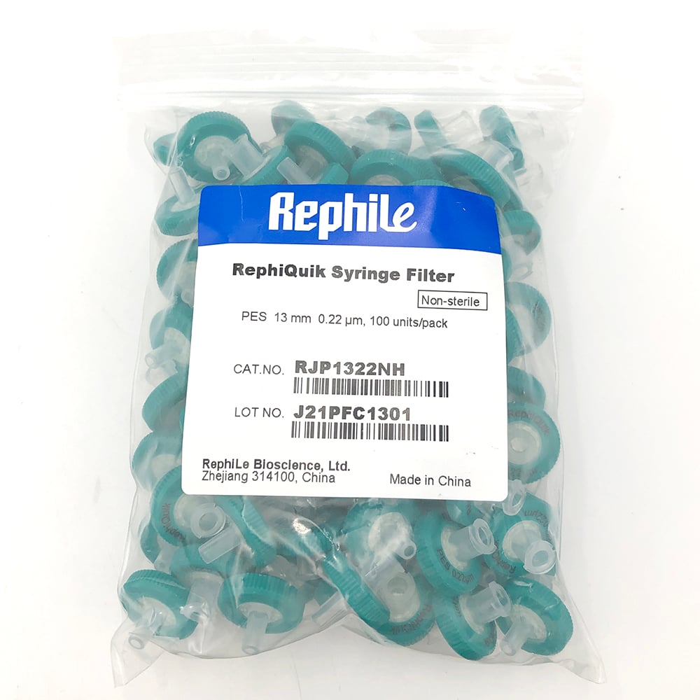 シリンジフィルター PES 0.22μm/φ13mm 1箱（100個入）　RJP1322NH 1箱(100個入)