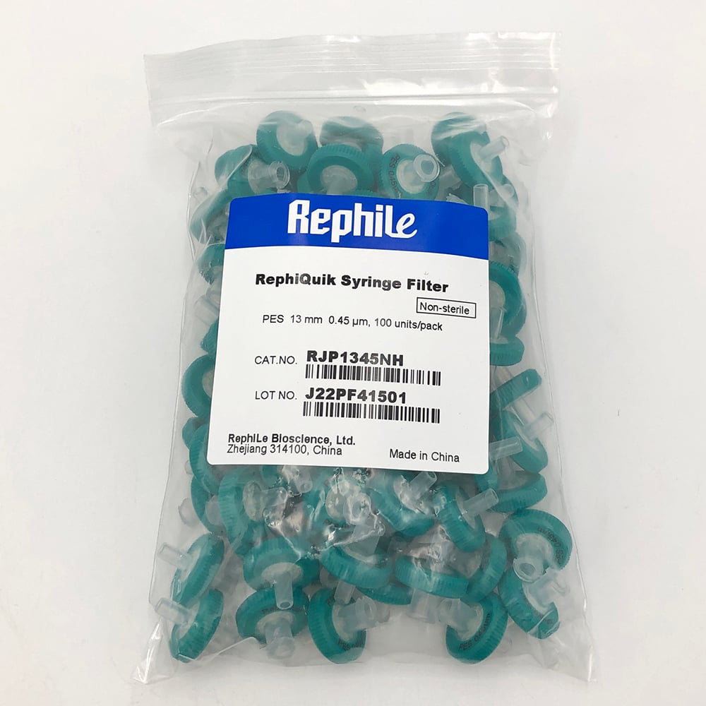 シリンジフィルター PES 0.45μm/φ13mm 1箱（100個入）　RJP1345NH 1箱(100個入)