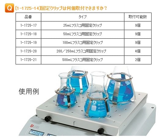 デジタルシェーカー　固定クリップ取付ベース　SK-180・1807タイプ用 1個