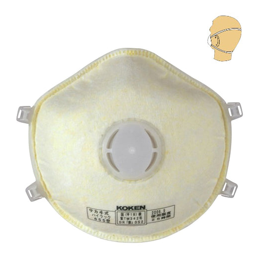 일회용식 방진 마스크(헤드 루프) 하이랙 1상자(10장입) 655-02 1상자(10장입)