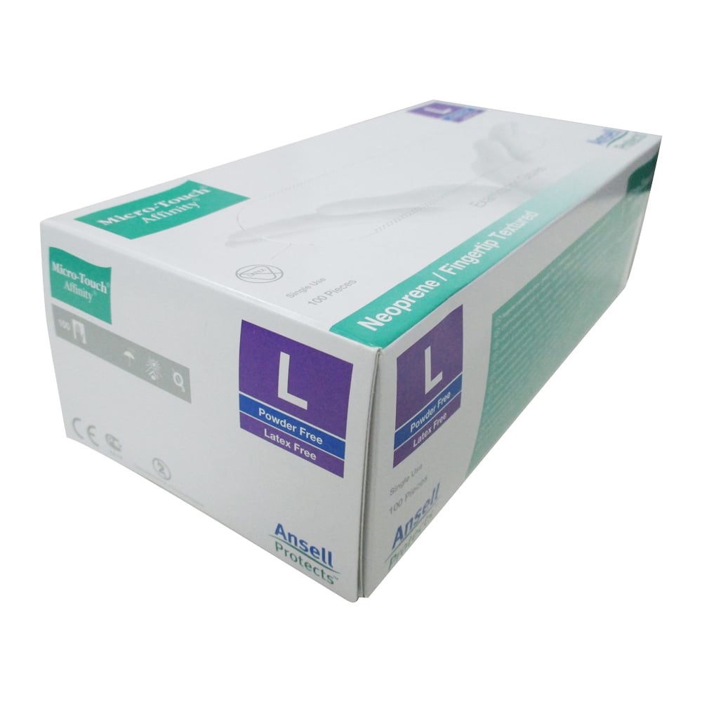 Neoprene rubber gloves (Microtouch(R) Affinity) L 100 pieces 3773 1 box (100 pieces)