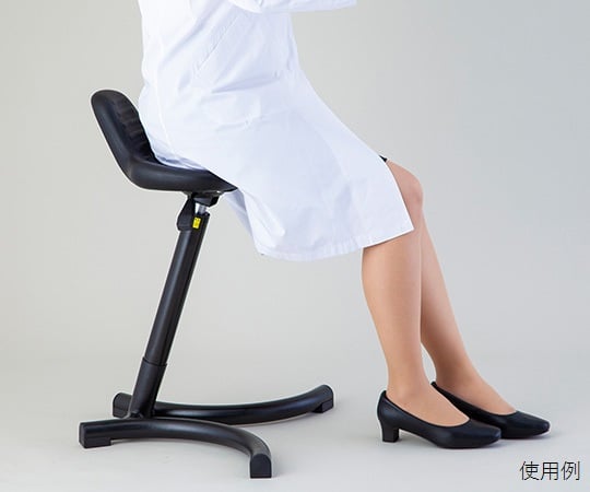 Sit-stand chair with backrest ERC-1 1 piece
