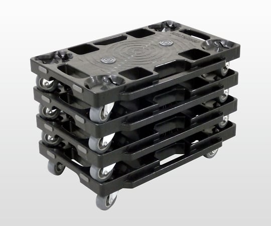 Plastic joint platform cart, black, PD-403-2SE, 1 piece